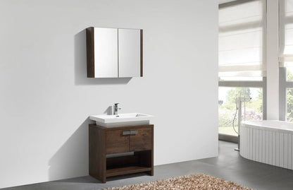 Kube Bath Levi 32" Floor Mount Single Sink Bathroom Vanity With 2 Doors and Cubby Hole - Renoz