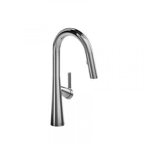 Riobel Ludik Transitional 16 1/8" Pulldown Kitchen Faucet- Chrome