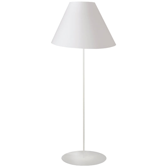 Dainolite 1 Light Tapered Floor Lamp with White Shade