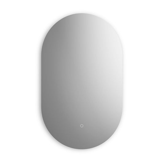 Kalia ECLIPSE 20" x 32" Oblong Backlit LED Illuminated Oblong Shape Mirror with Touch-Switch for Color Temperature Control
