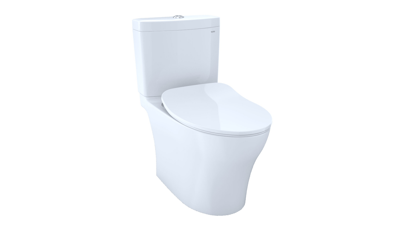 Toilette Toto Aquia IV 1,28 GPF et 0,8 GPF, cuvette allongée Washlet + connexion siège mince