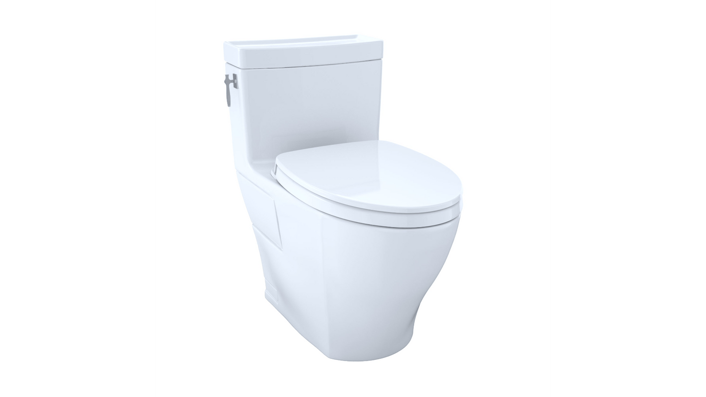 Toilette monobloc Toto Aimes 1,28 GPF cuvette allongée Washlet + connexion