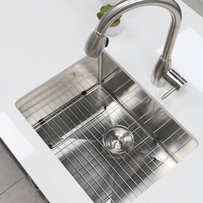 Stylish Teal 25" x 18" Single Bowl Undermount Stainless Steel Kitchen Sink S-312XG - Renoz
