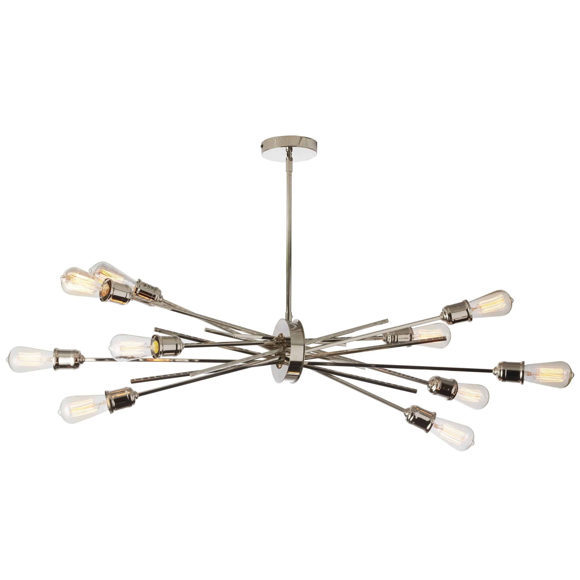 Dainolite 10-Light Horizontal Pendant in Burnished Chrome Finish - Renoz