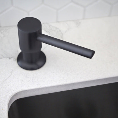 Stylish Stainless Steel Soap Dispenser Pump Liquid Hand Lotion Dispenser Matte Black S-01N
