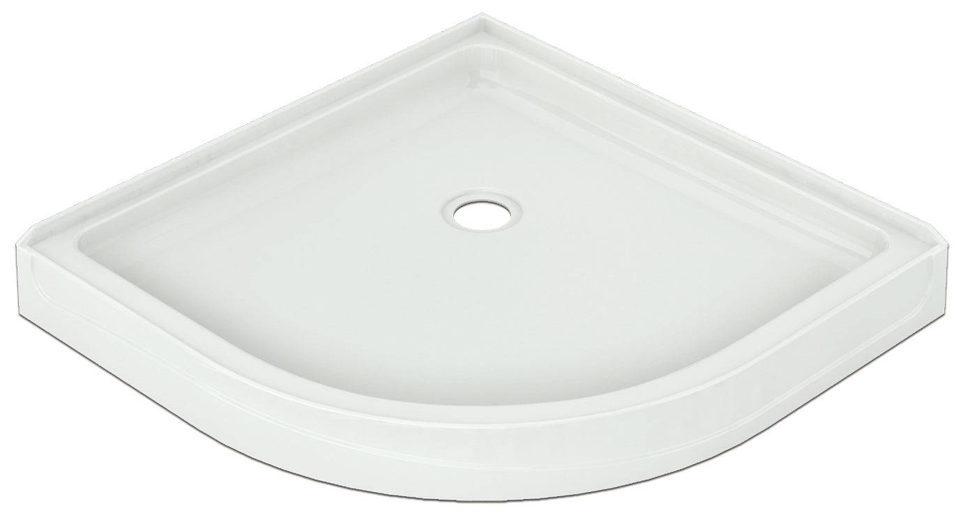ZITTA Shower tray corner 36x36 white