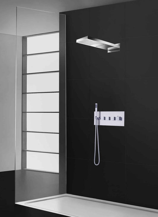 PierDeco Aquamassage 830-SQ Shower Set For Recesssed Showers - Renoz