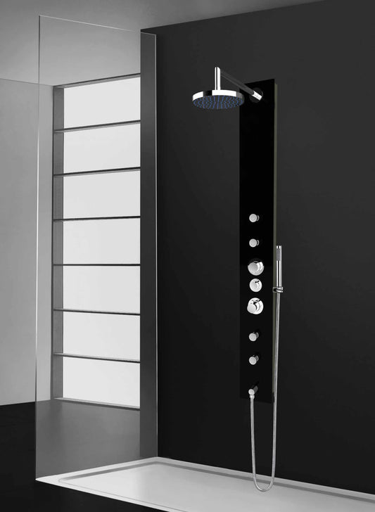 PierDeco Aquamassage Shower Set Shower Columns Collection PD-877-S/MBKGSS - Renoz