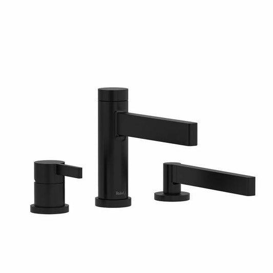 Riobel Paradox 3-Piece Deck-Mount Tub Filler With Hand Shower- Black