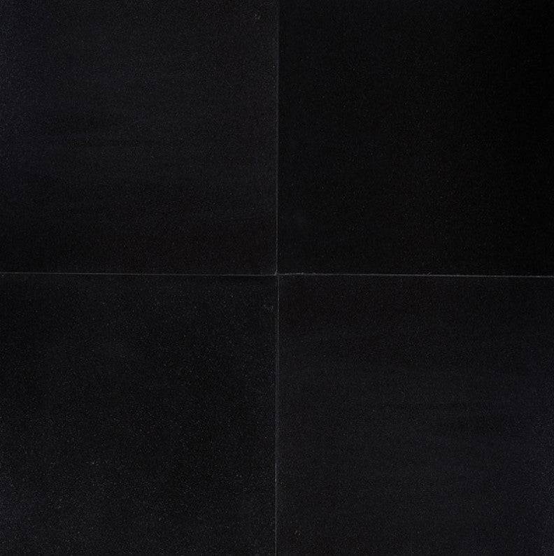 MSI Premium Black Granite Tile Honed 18" x 18"