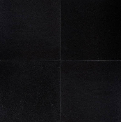 MSI Premium Black Granite Tile Honed 18" x 18"