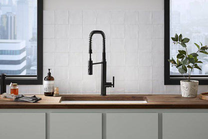 Kohler Purist 23.81" Semi-Professional Single Handle Kitchen Sink Faucet 24982 - Renoz