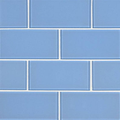 MSI Backsplash and Wall Tile Royal Azure Glossy Glass Tile 3" x 6" 8mm