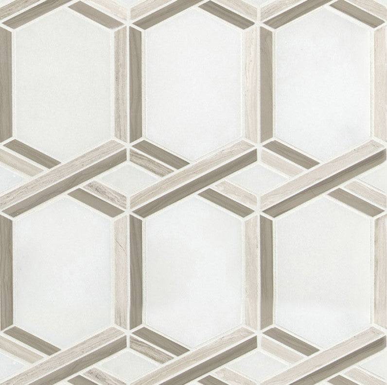 MSI Backsplash and Wall Tile Royal Link Polished Marble Tile 12" x 12"