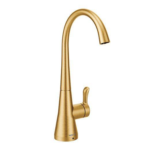 Moen Sip One Handle 11" Drinking Tap High Arc Beverage Faucet Brushed Gold