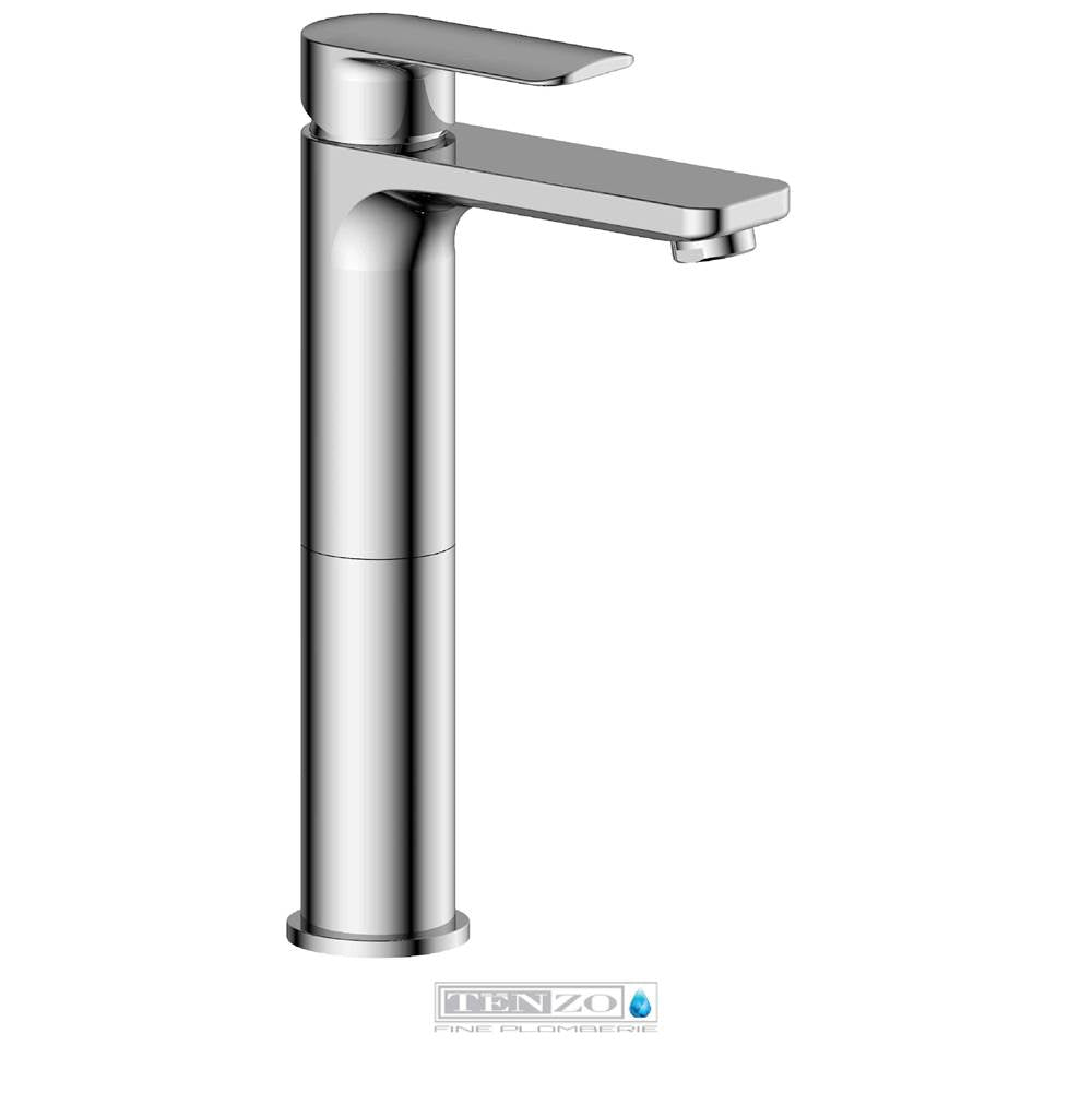 Tenzo - Delano Single Hole Tall Lavatory Faucet Chrome Without Overflow Drain