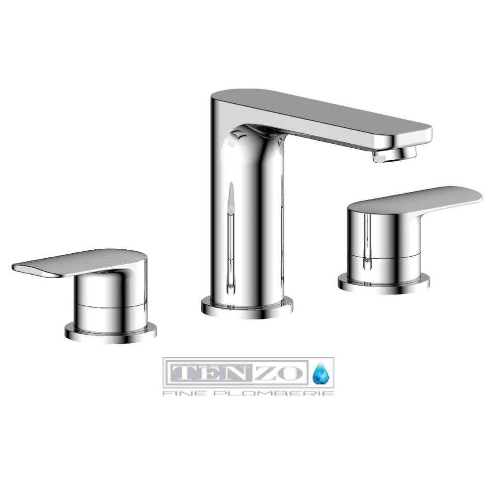 Tenzo - Delano 8in Lavatory Faucet Chrome With (W/o Overflow) Drain