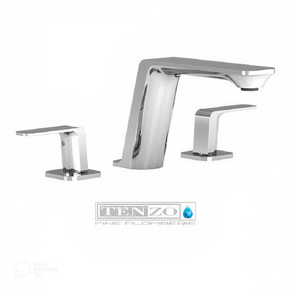 Tenzo - Quantum 8in Chrome Lavatory Faucet With (Overflow) Drain
