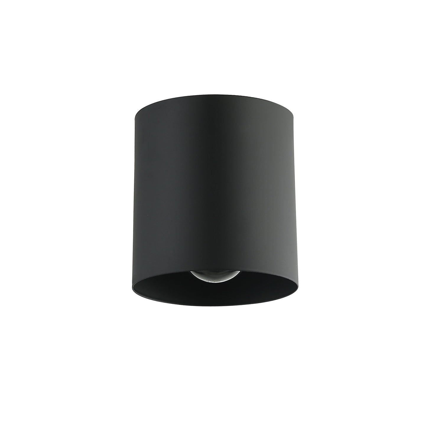 Dainolite 1 Light Matte Black Flush Mount