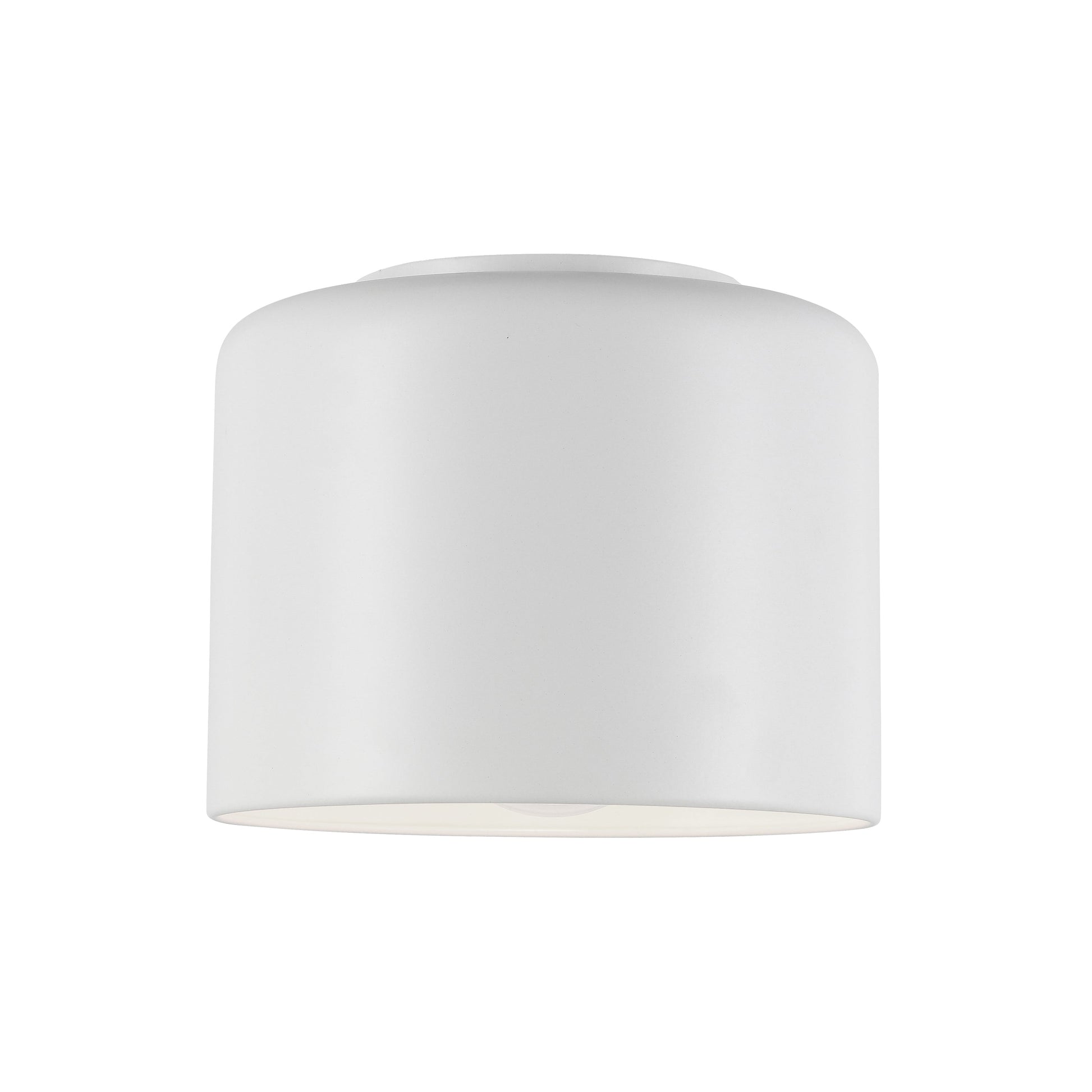 Dainolite 1 Light Incandescent Flush Mount, Matte White Shade - Renoz