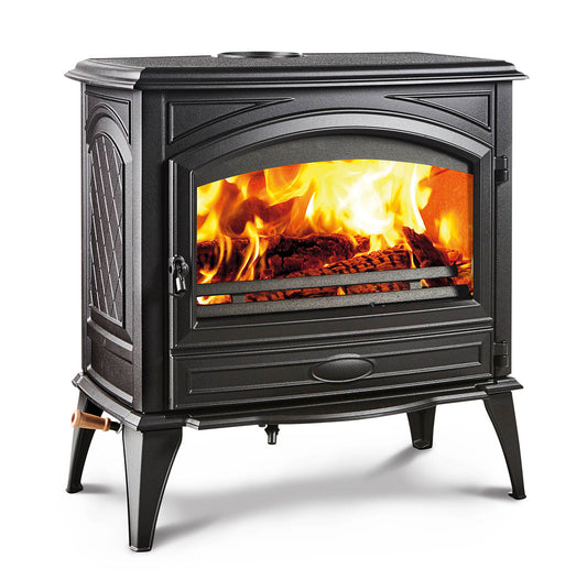 Sierra Flame Lynwood W-76 Wood Burning Stove With Cast Iron Door, Black Colour Finish