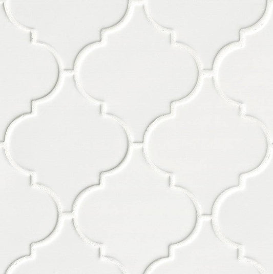MSI Backsplash and Wall Tile Whisper White Arabesque Glossy 8mm