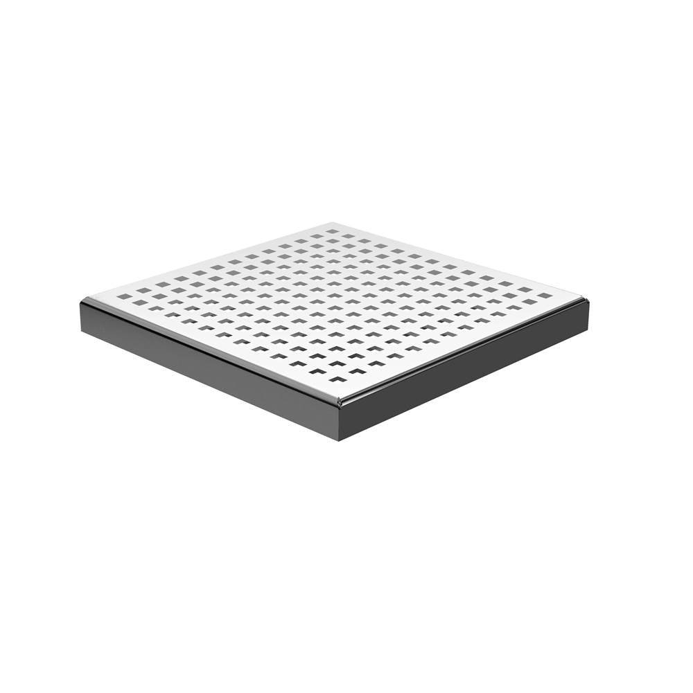 Zitta A1 Square Stainless Steel Grate 4" x 4" Shower Drain Cover - Renoz