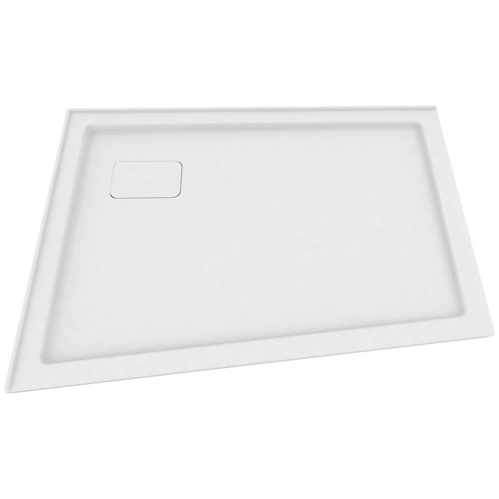 ZITTA Shower tray angle left flange 42x54x36 white - Renoz
