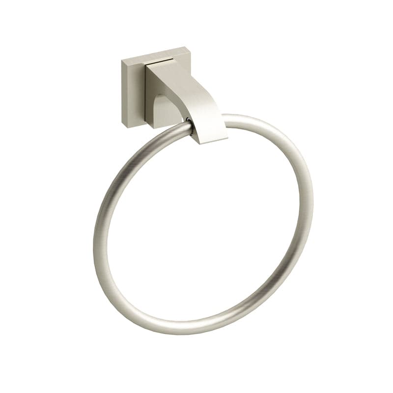 Riobel Zendo Modern Towel Ring- Brushed Nickel