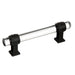 Marathon Hardware Glacio Collection by Amerock Pull Handle - Clear and Black Bronze