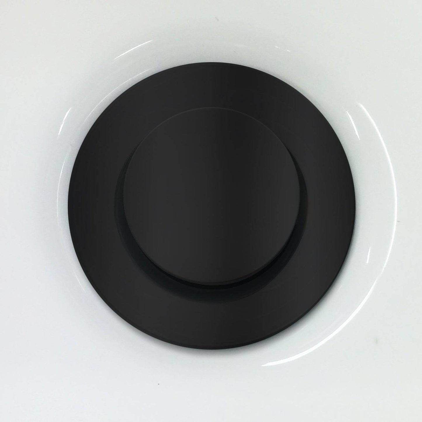 Kalia Pop Up Drain With Overflow Assembly with 35.5mm Cap- Matte Black