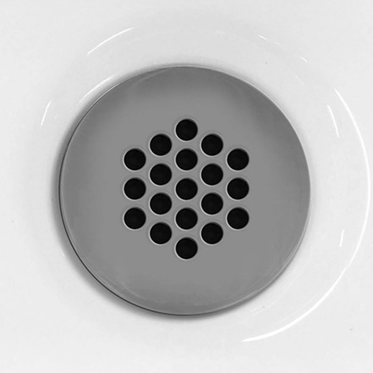 Kalia Bathroom Sink Drain With Overflow Assembly with Grid Surface Chrome