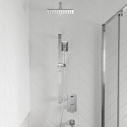 Kalia - Kareo TD2 : Aquatonik T/P With Diverter Shower System With Vertical Ceiling Arm Chrome