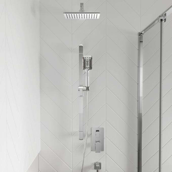 Kalia - Kareo TD2 (Valve Not Included) : Aquatonik T/P With Diverter Shower System With Wallarm - Chrome