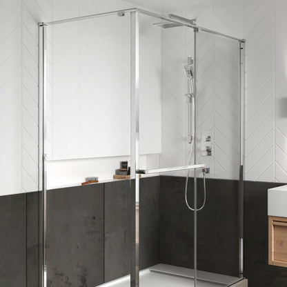 Kalia - Kareo TD2 : Aquatonik T/P With Diverter Shower System With Vertical Ceiling Arm Chrome