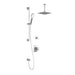 Kalia UMANI T2 (Valves Not Included) AQUATONIK T/P Shower Kit System Vertical Ceiling Arm and 8