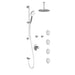 Kalia CITÉ T375 PLUS Thermostatic Shower Kit System with Vertical Ceiling Arm and 10