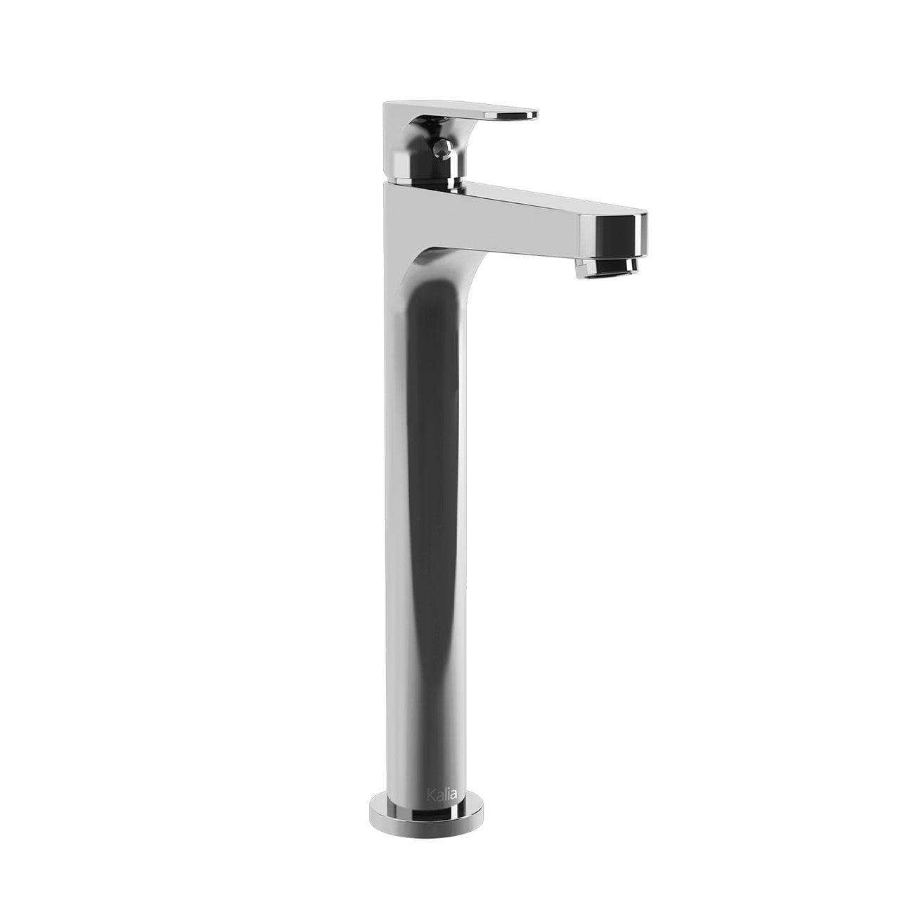 Kalia KONTOUR 11.37" Tall Single Hole Lavatory Bathroom Vessel Faucet- Chrome