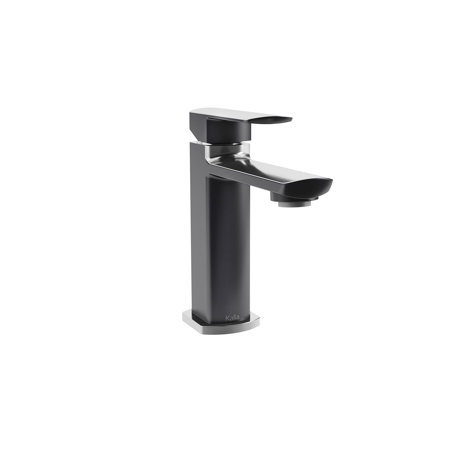 Kalia GRAFIK 5.75" Single Hole Bathroom Lavatory Faucet with Pop up Drain- Chrome/Black