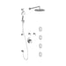Kalia KONTOUR T375 PLUS Thermostatic Shower Kit System with Wall Arm and 10
