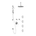 Kalia KONTOUR T375 PLUS Thermostatic Shower Kit System with Vertical Ceiling Arm and 10