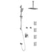 Kalia GRAFIK T375 PREMIA Thermostatic Shower Kit System with Vertical Ceiling Arm and 12