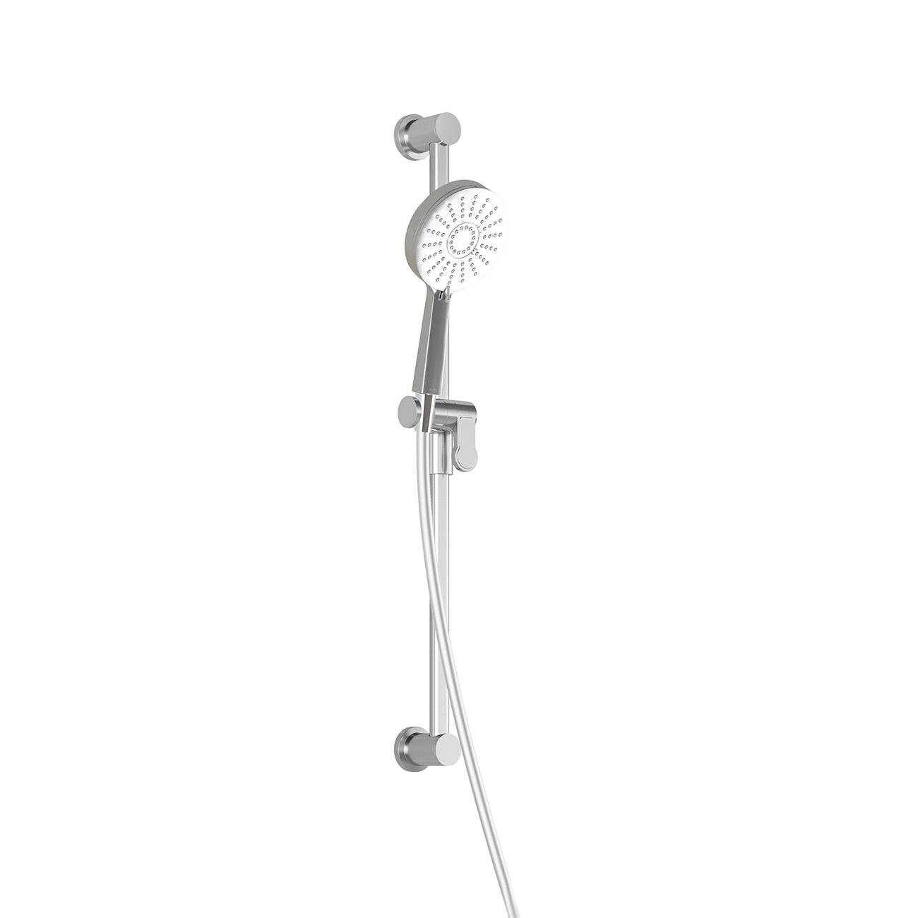 Kalia KONTOUR PLUS 2-Jet Hand Shower, Wall Bar and 60" Flexible and Soft PVC Hose Assembly- Chrome