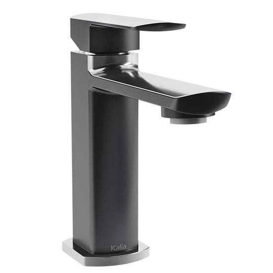 Kalia GRAFIK 5.75" Single Hole Lavatory Faucet Without Drain- Chrome/Black