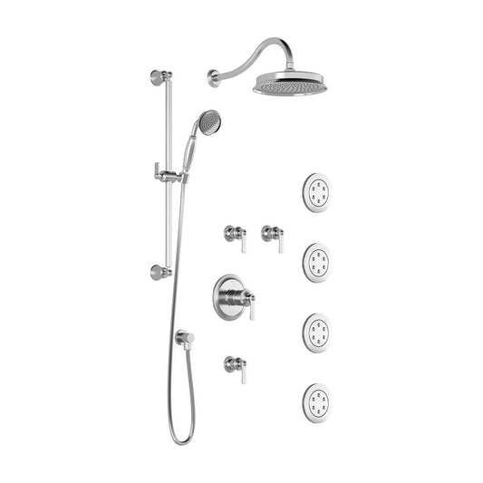 Kalia RUSTIK T375 Thermostatic Shower System with Wall Arm- Chrome