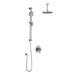 Kalia RoundOne TCD1 (Valve Not Included) AQUATONIK T/P Coaxial Shower System with Vertical Ceiling Arm- Chrome