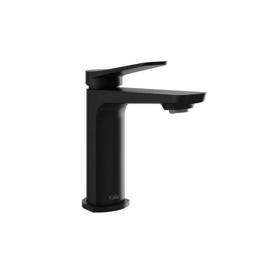 Kalia MOROKA 6.5" Single Hole Bathroom Faucet With Pop Up Drain and Overflow- Black