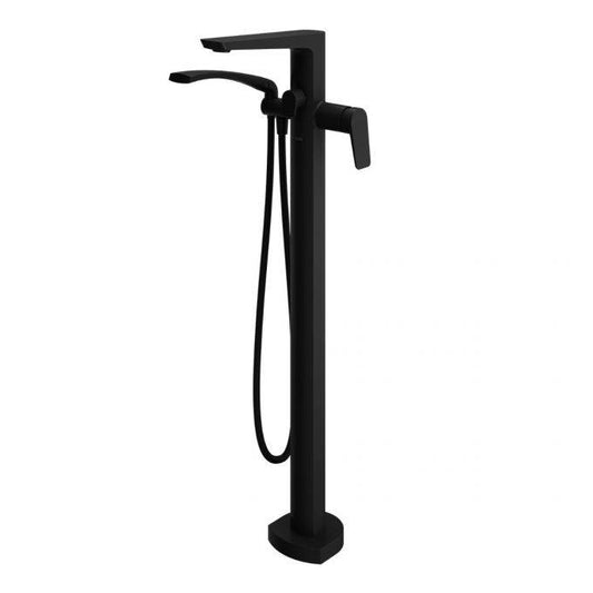 Kalia MOROKA 36.5" Floor Mount Tub Filler Bathtub Faucet With Hand Shower Without Rough in- Black