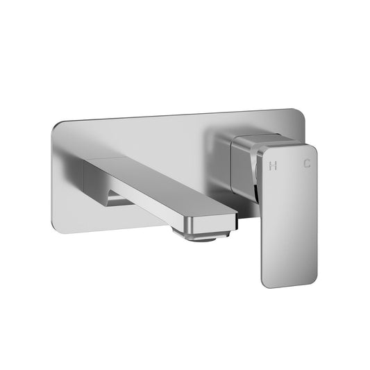 Kalia - Kareo Wallmount Lavatory Faucet With Push Drain With Overflow Chrome