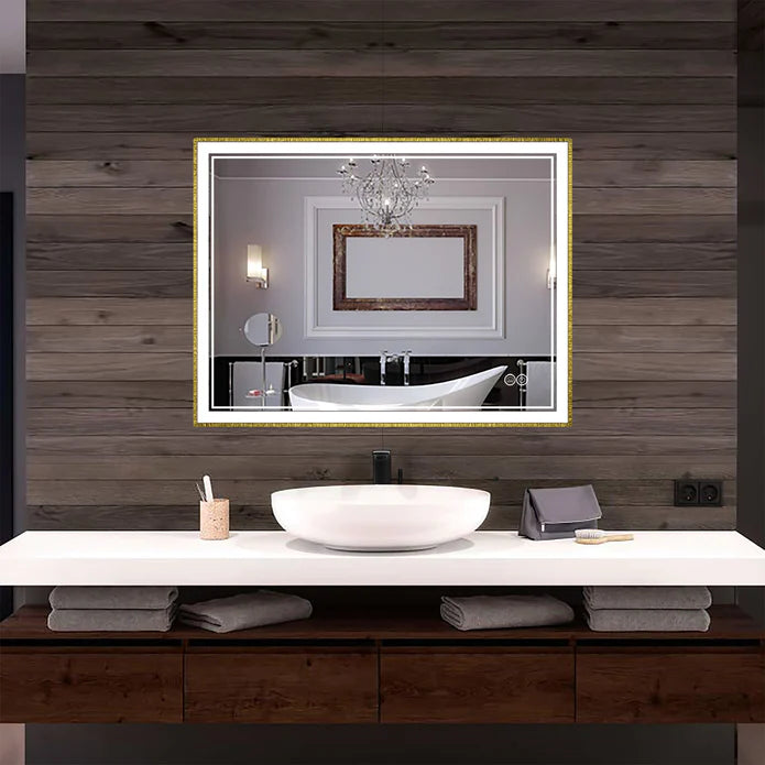 Miroir de courtoisie LED pour salle de bain à éclairage frontal Kodaen Infinity Sp LEDBMF217